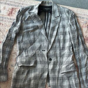 rag & bone White and Blue Blazer with Modern Tailoring